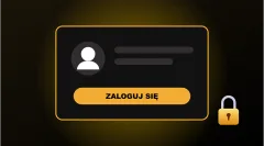 Rejestracja i logowanie Panel z przyciskiem Zaloguj się – konto Gold Bet Casino